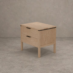 Noir Pedestal | 2 Drawer