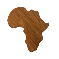 African Shaped Oak Serving Board